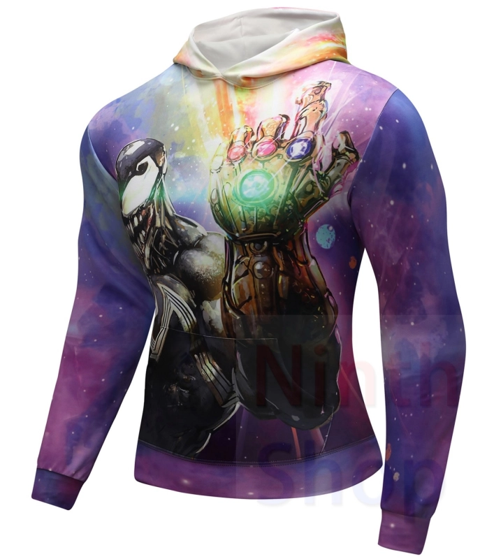 Men's Pullover Hoodies Venom 3D Printing Hoodie Adult Shirt Fashion Hoodie Sports Sweater