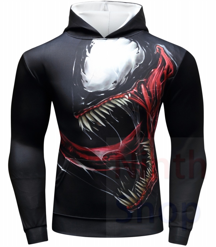 Men's Pullover Hoodies Venom 3D Printing Hoodie Adult Shirt Fashion Hoodie Sports Sweater