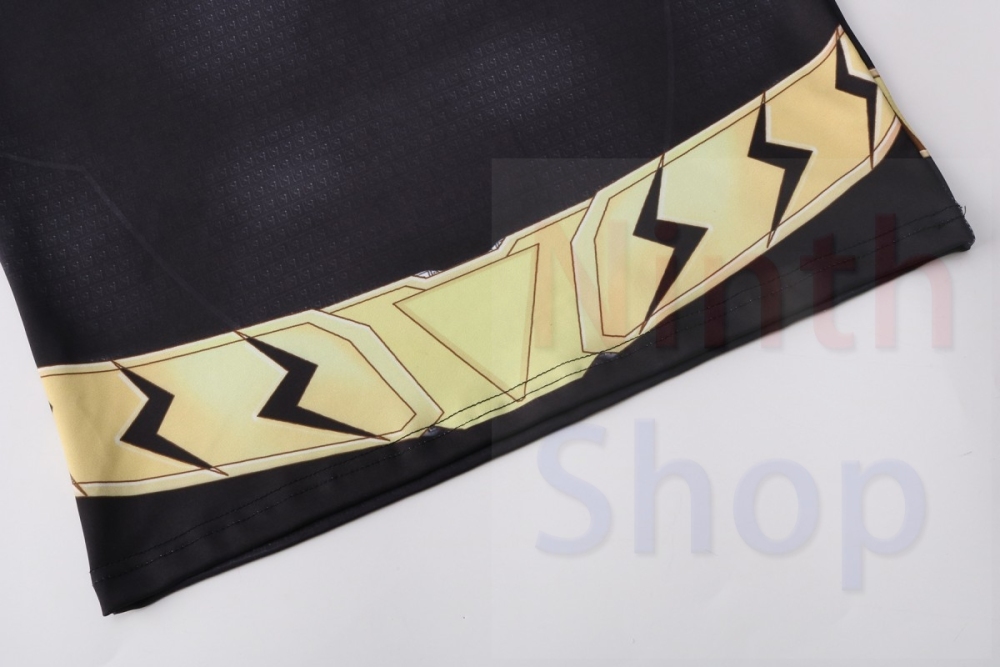 Men's Compression Sports Functional Long Sleeve Black Adam Quick-Dry Long Sleeve Crew Neck Base Layer Shirts