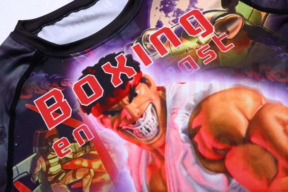 Men's RYU MMA Training Clothes Anti-wear Quick-Dry Functional Long Sleeves Shirts Tights Fitness Shirts