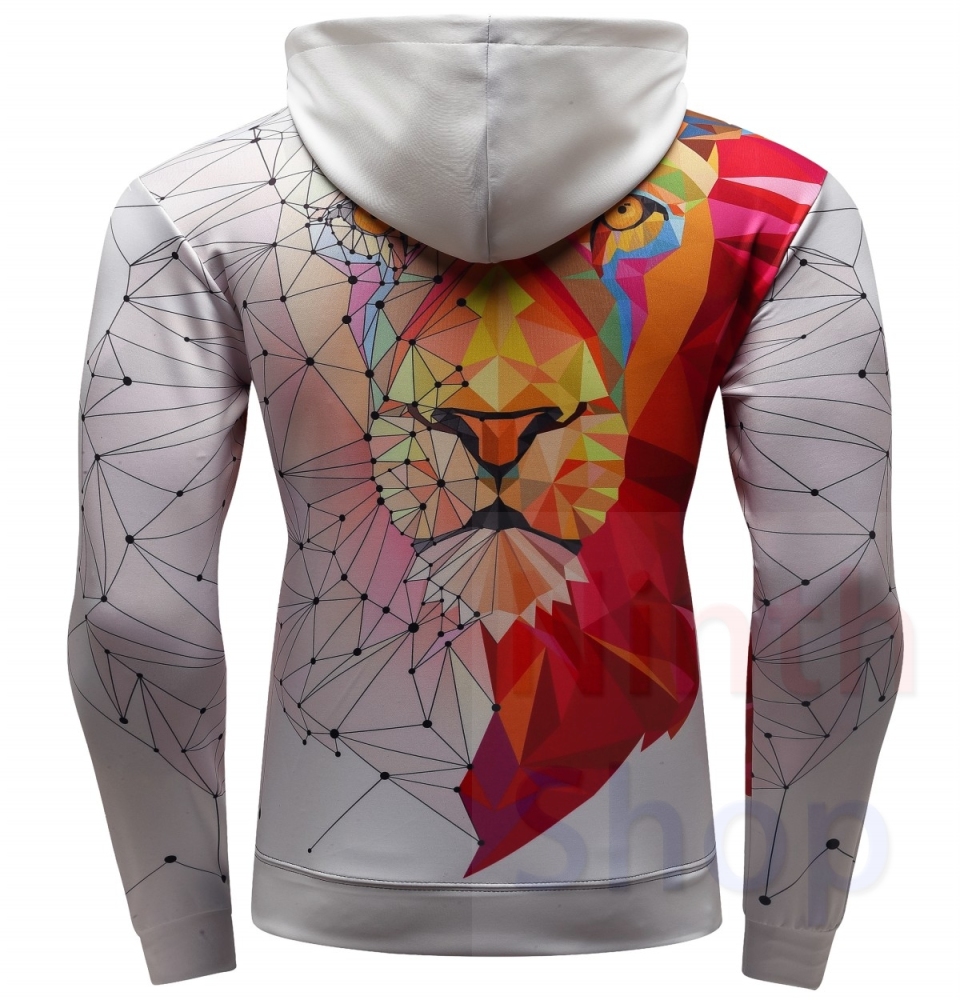 Men's Hoodies 3D Color Printing Loose Fashion Pullover Sports Hoodie Quick-Dry Long Sleeves Hoodies