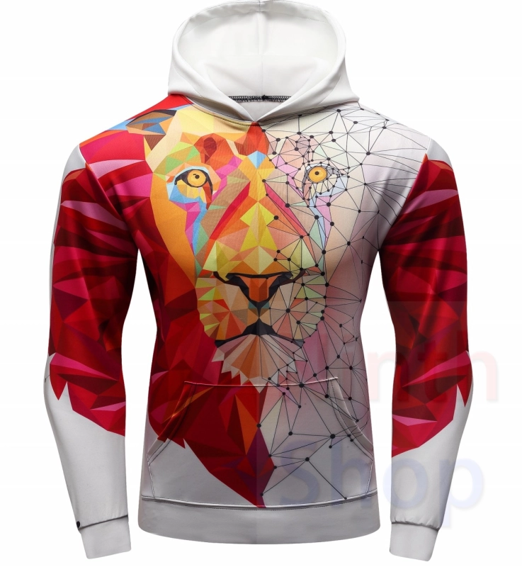 Men's Hoodies 3D Color Printing Loose Fashion Pullover Sports Hoodie Quick-Dry Long Sleeves Hoodies