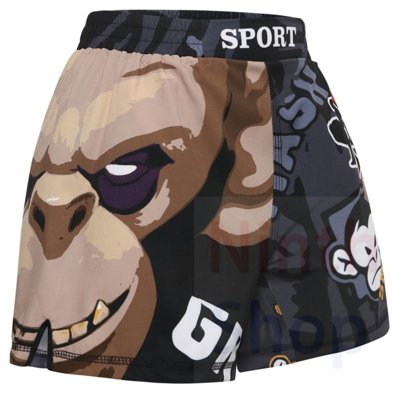 Boy's Fitness Short Pants Fighting Training Shorts Elastic Waist Trousers Leisure Relaxed Beach Pants Dry Pants