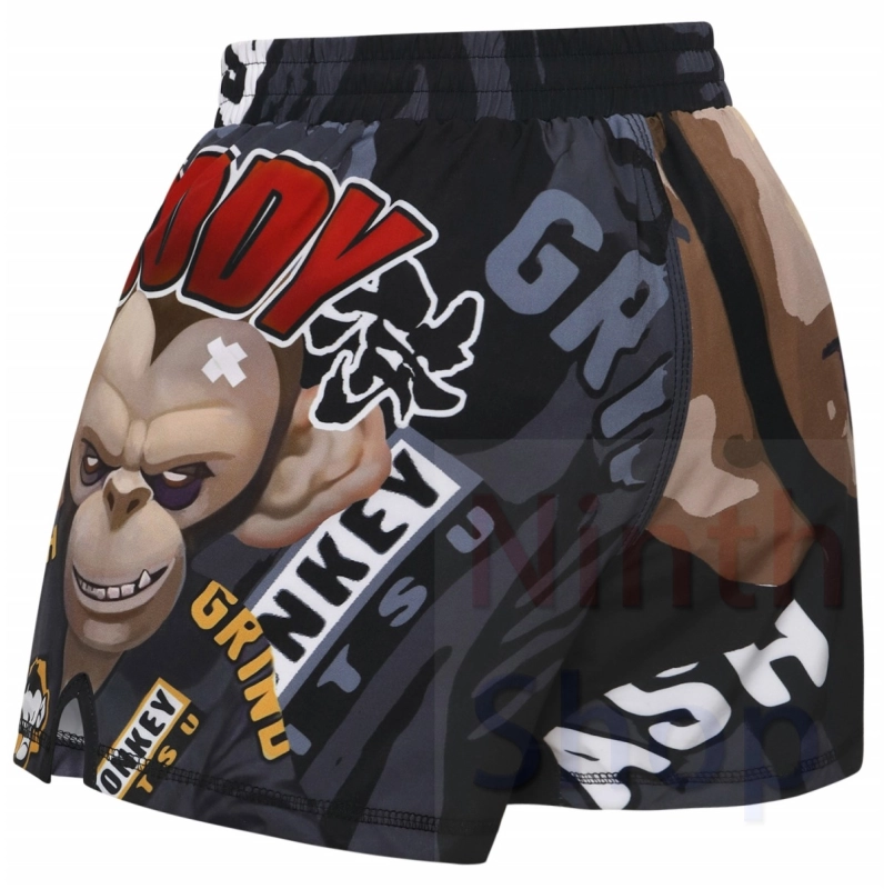 Boy's Fitness Short Pants Fighting Training Shorts Elastic Waist Trousers Leisure Relaxed Beach Pants Dry Pants