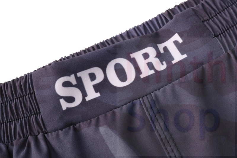 Boy's Fitness Short Pants Fighting Training Shorts Elastic Waist Trousers Leisure Relaxed Beach Pants Dry Pants