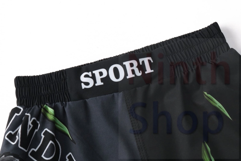 Boy's Fitness Short Pants Fighting Training Shorts Elastic Waist Trousers Leisure Relaxed Beach Pants Dry Pants