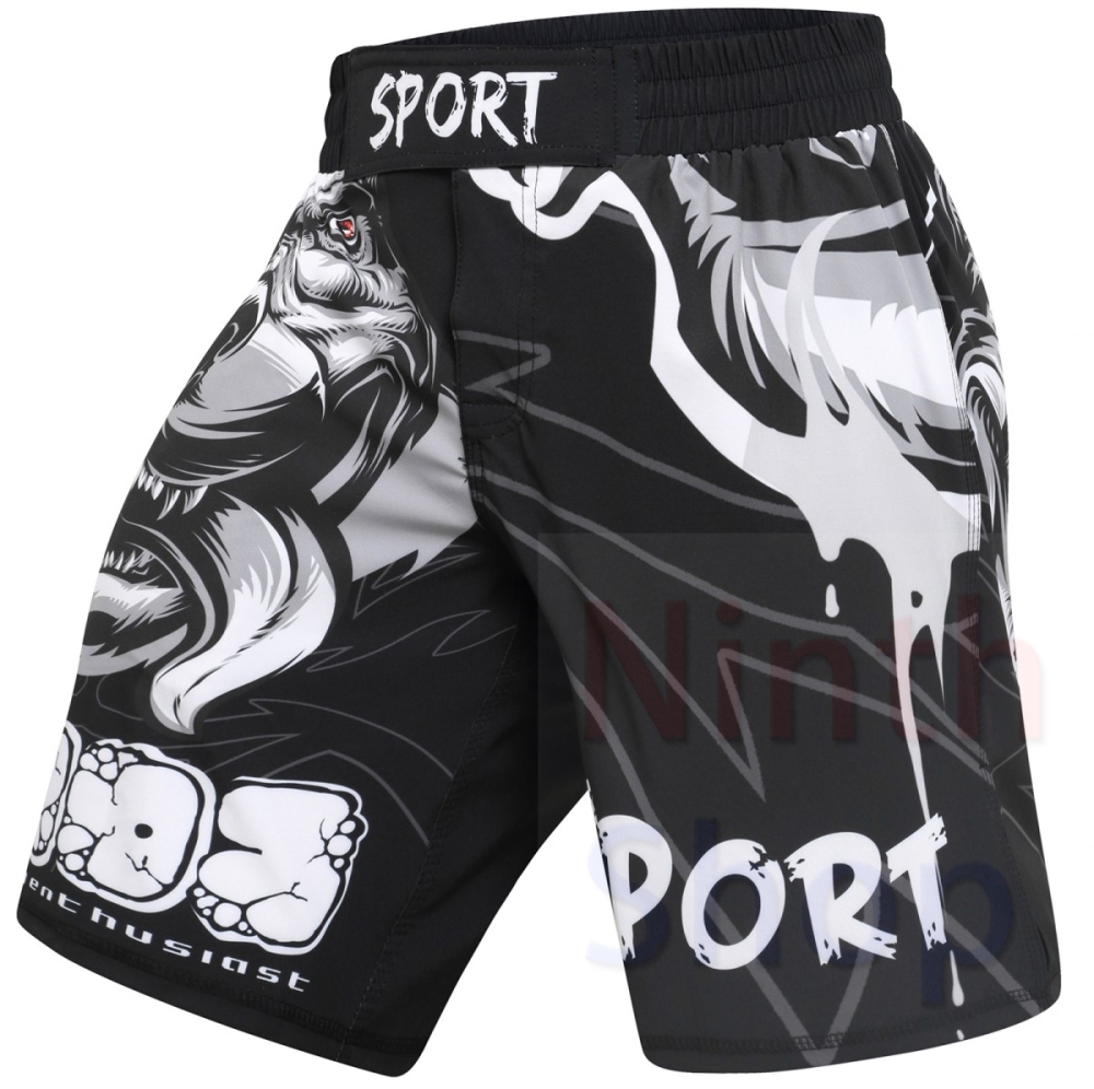Men's Fitness Training Short Pants Fighting Training Trousers Casual Classic Shorts Beach Pants Dry Pants Baggy Shorts