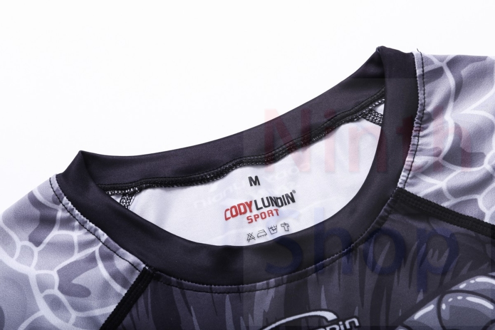 Men's Fitness Training T-Shirt Running T-Shirt Elasticity Slim Fit Shirt Printing Shirt Dry Short Sleeve Shirt