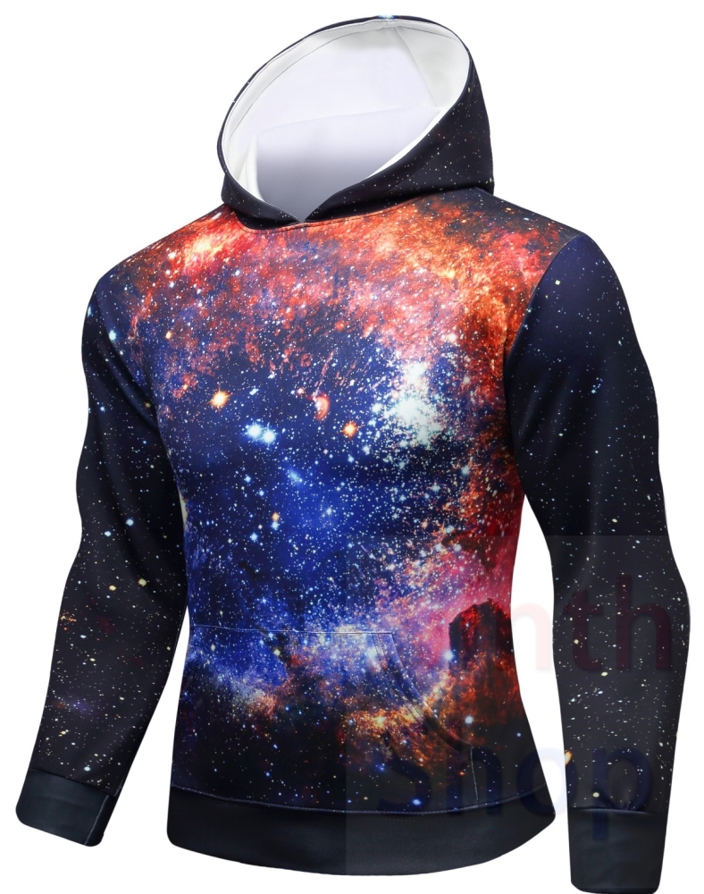 Men's Hooded Long Sleeves Fitness Quick-Dry Pullover New Outdoor Running 3D Printed Adult Graphic Hooded Top Hoodies with Pocket