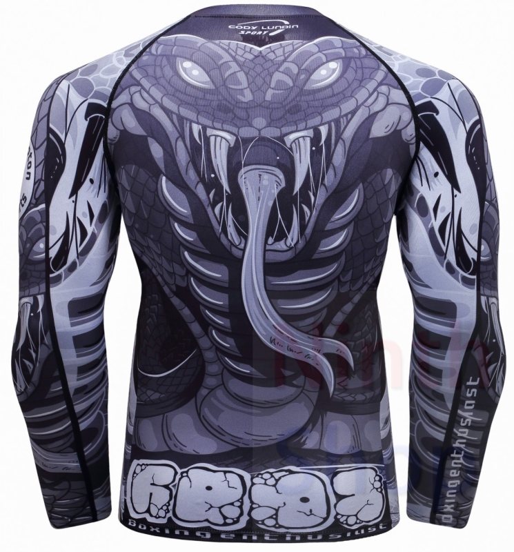 Men's Quick Dry Long Sleeve Clothes 3D Digital Printing Men's Tight Training Exercise Fitness Running Outdoor Shirt