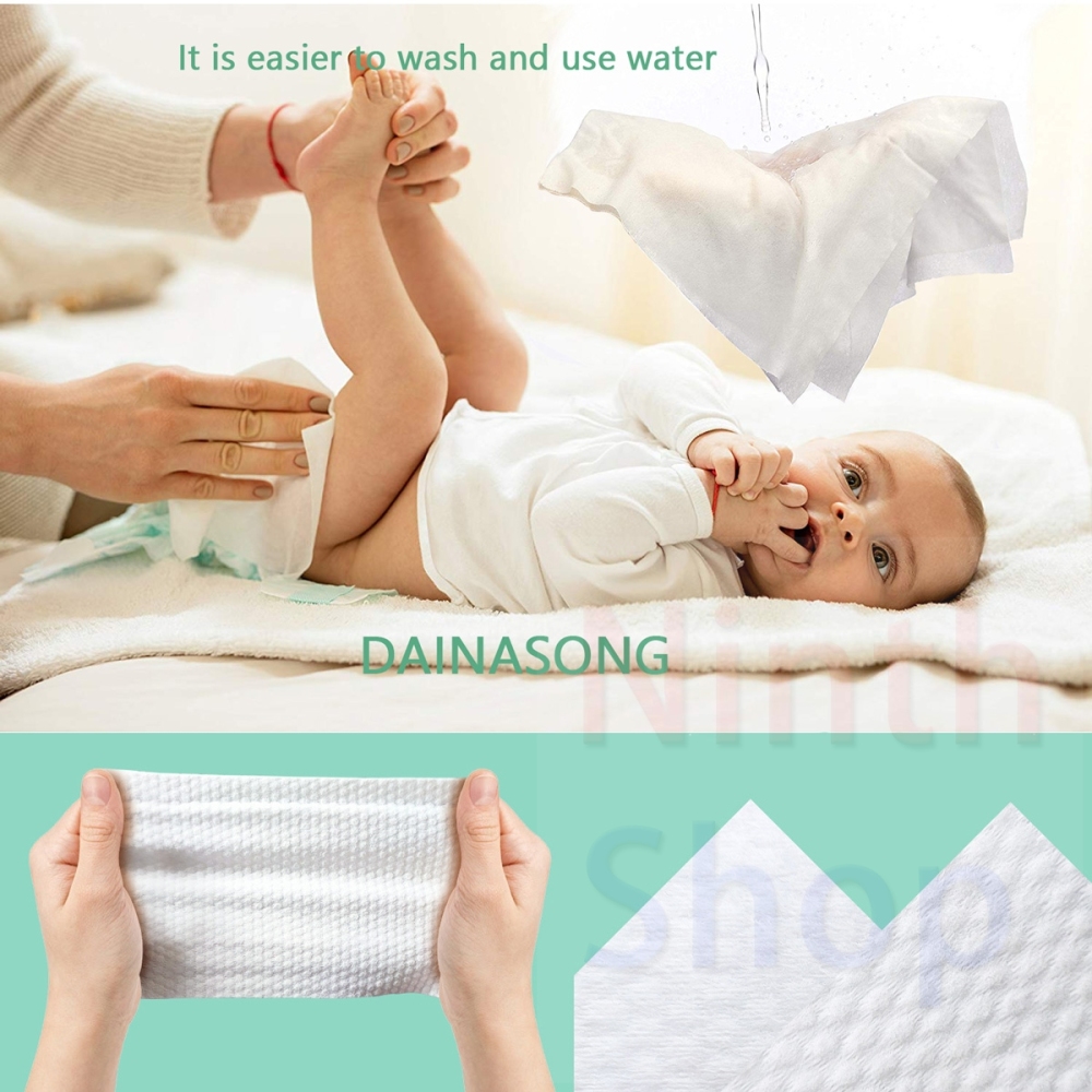 洗顔タオル使い捨てタオル 敏感肌 顔拭きシート乾湿両用タオル クレンジングタオル 美容タオル コットン100% 毛羽立ちなし 旅行多目的コットン 300枚入 3バック