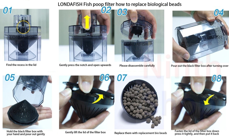 Aquarium Fish Stool Suction Collector Fish Tank Filter Accessories Fish Poop Cleaner