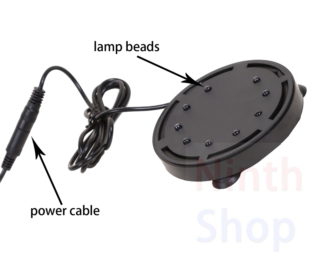 Aquarium Bubble Light Aquarium Air Stone LED Light Air Pump Bubble Stone Lamp