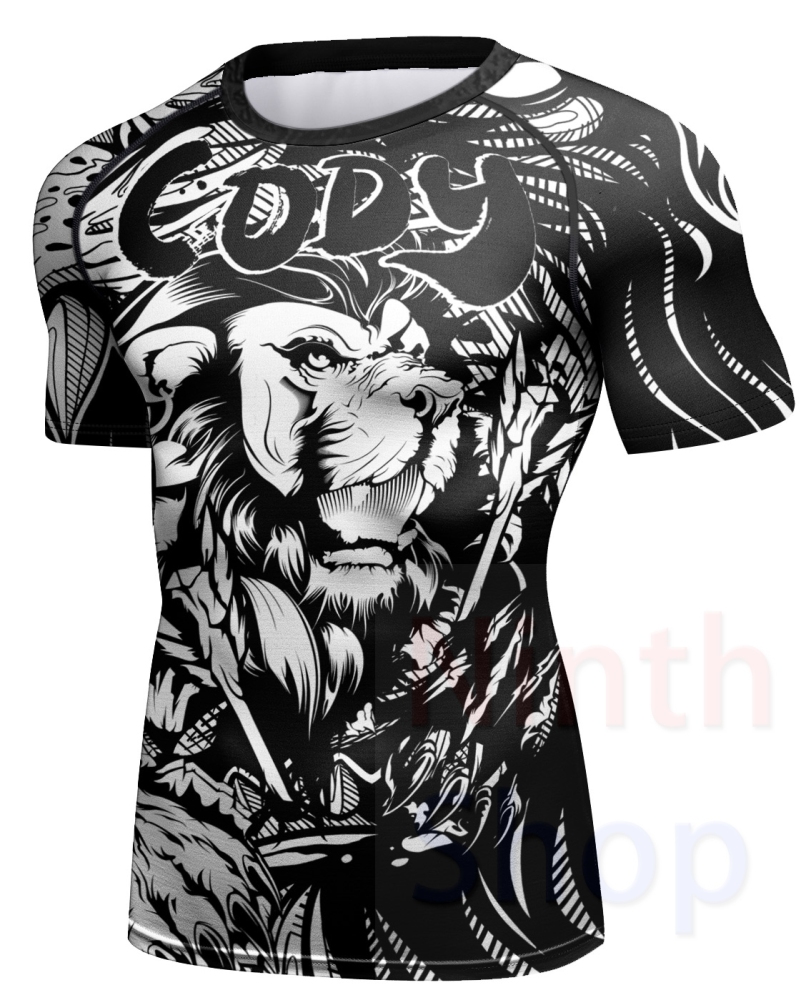 Men Short Sleeve Shirt Compression short Sport T-shirt Cool Dry Baselayer Shirt Round Collar Fantastic--look Sportness Sweatshirt (231564)