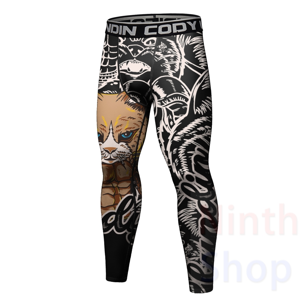 Men's Leggings Men Long Pants Men's Sport Leggings Men's Training Leggings Men's Coldgear Slim Fit Jogging Compression Pantaloon Fast Drying(23262)