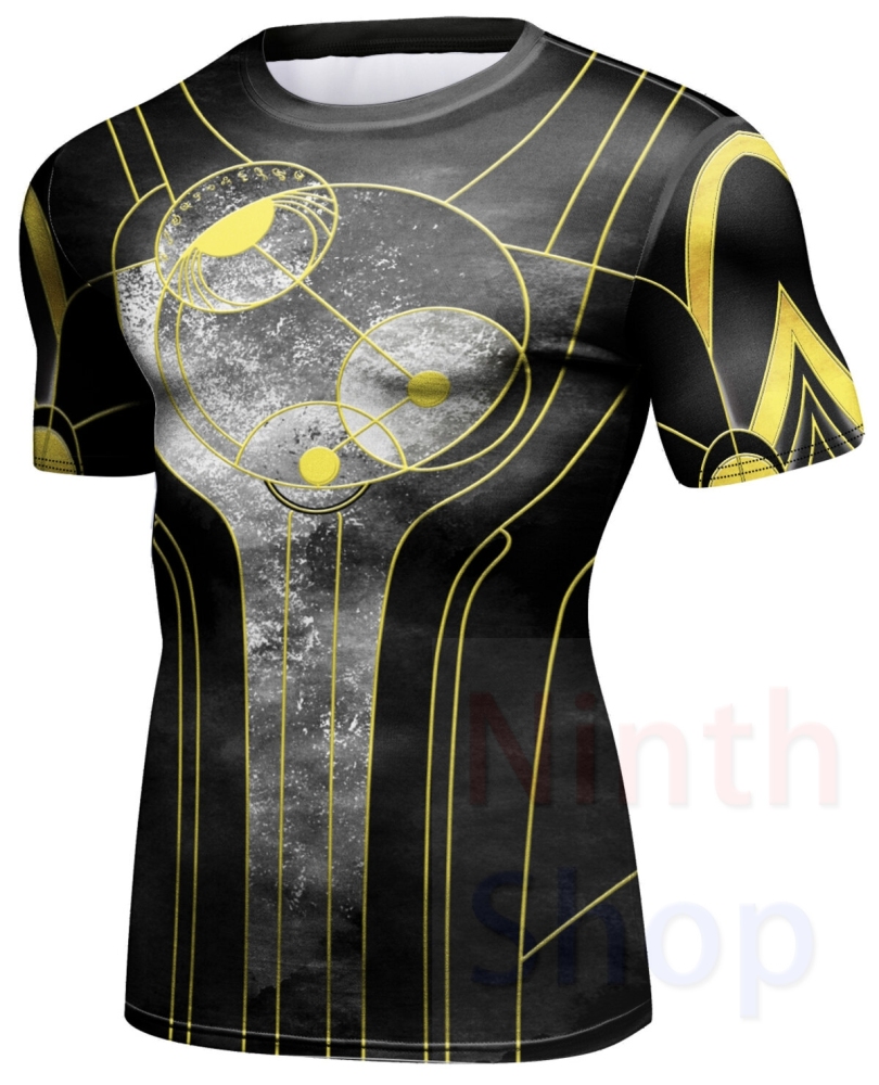 Cody Lundin Men's Compression Set - Short Sleeve Shirt and Short - 2 Piece Casual Top Shorts Set Sports Jogging Set Quick-drying(211490-22120)