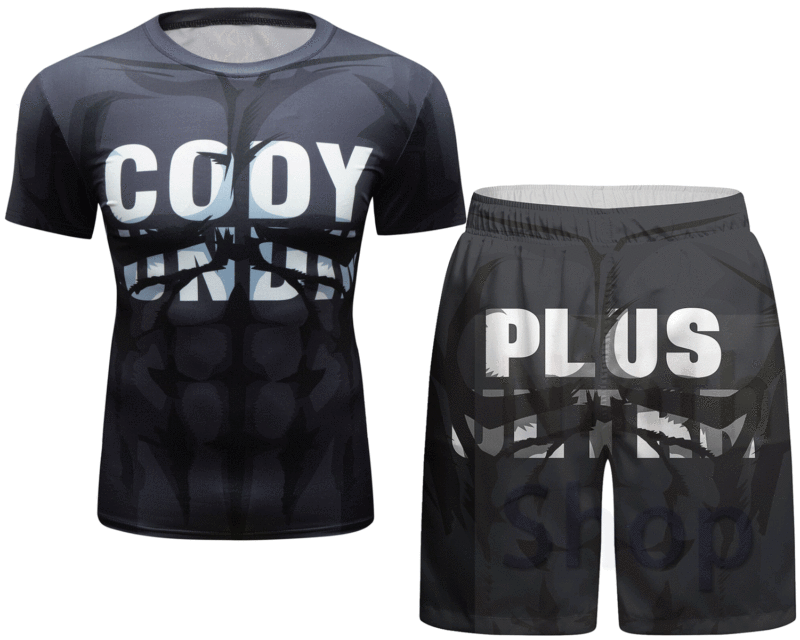 Cody Lundin Men’s Sports Shorts Sets 2 Pieces Tracksuit Training Suits Summer Beach Short Sleeve Set Activewear Sweatsuits(211451-21103)