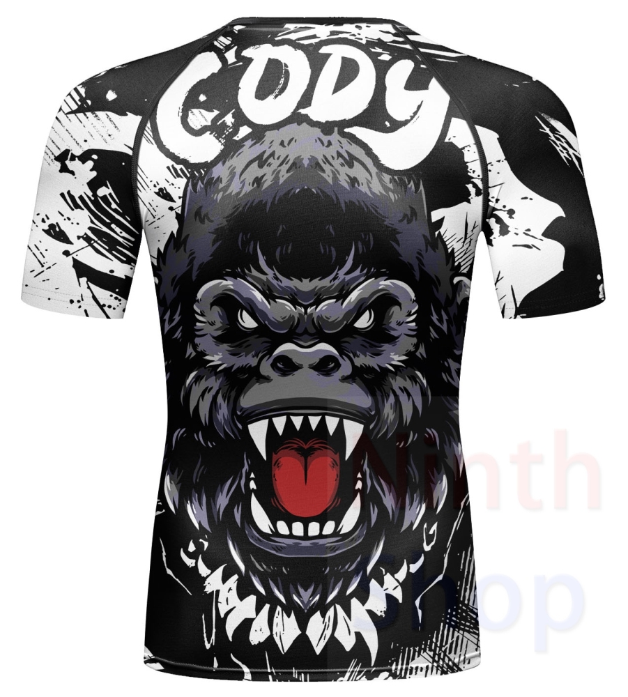Cody Lundin Men's Sports T-shirt and Shorts 2 Pieces Sets Cool Dry Compression Round Collar Summer Fitness Sports Suit(221556-22169)