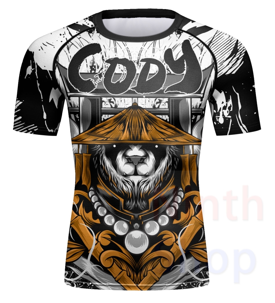 Cody Lundin Men's Sports T-shirt and Shorts 2 Pieces Sets Cool Dry Compression Round Collar Summer Fitness Sports Suit(221557-22170)