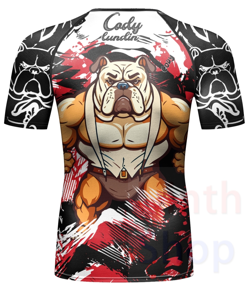 Cody Lundin Men's Sports T-shirt and Shorts 2 Pieces Sets Cool Dry Compression Round Collar Summer Fitness Sports Suit(231566-23190)