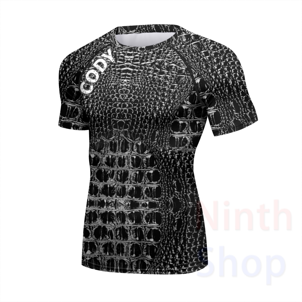 Cody Lundin Men's Sports T-shirt and Shorts 2 Pieces Sets Cool Dry Compression Round Collar Summer Fitness Sports Suit(231571-23195)