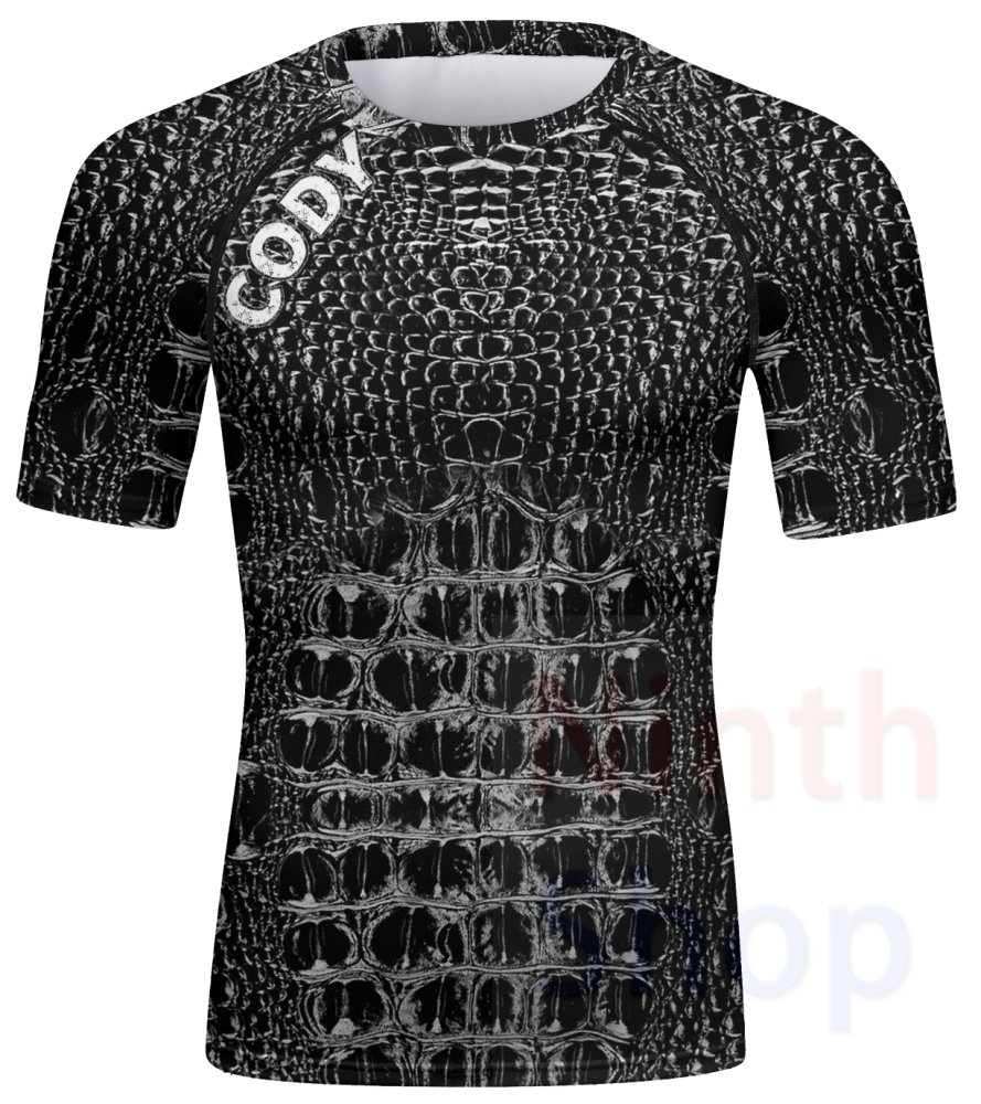 Cody Lundin Men's Sports T-shirt and Shorts 2 Pieces Sets Cool Dry Compression Round Collar Summer Fitness Sports Suit(231571-23195)