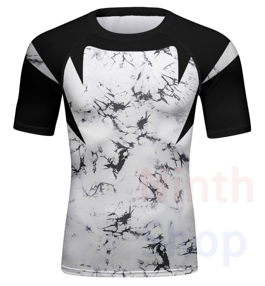 Cody Lundin Men's Sports T-shirt and Pants 2 Pieces Sets Fast Dry Compression Round Collar Summer Fitness Sports Suit(221552-22246)