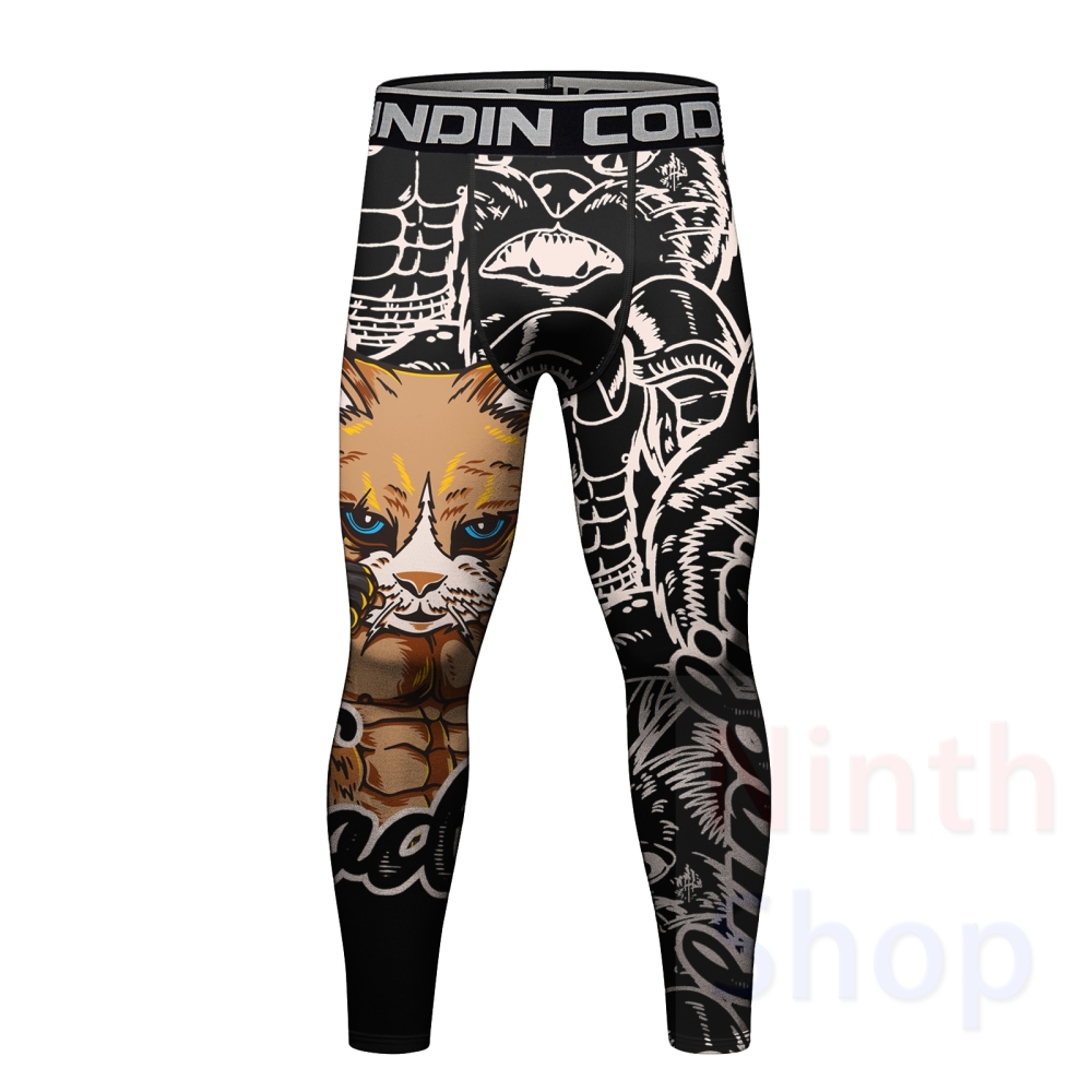 Cody Lundin Men's Sports T-shirt and Pants 2 Pieces Sets Fast Dry Compression Round Collar Summer Fitness Sports Suit(231567-23262)