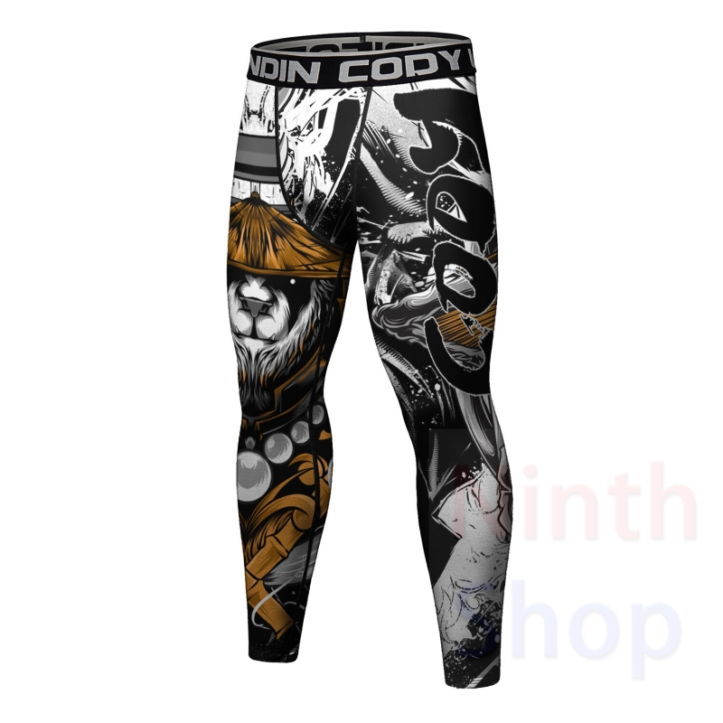Cody Lundin Men's Sports T-shirt and Pants 2 Pieces Sets Fast Dry Compression Round Collar Summer Fitness Sports Suit(221557-22252)