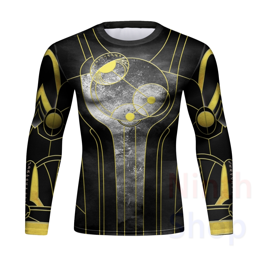 Cody Lundin Men's Compression Set - Long  Sleeve Shirt and Pants- 2 Piece Sports Jogging Set Base Layer Quick-drying Fitness Suit(21396-22199)