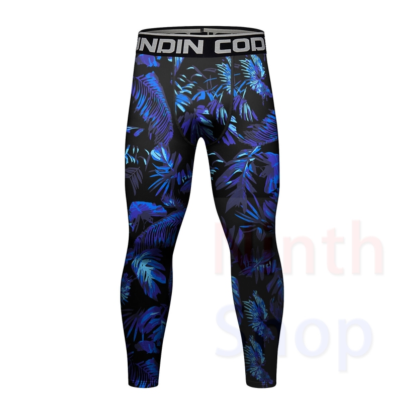 Cody Lundin Men's Sports Top and Pants 2 Pieces Sets Fast Dry Compression Round Collar 3D Print Fitness ALL Seasons Sports Suit（22467-22243）