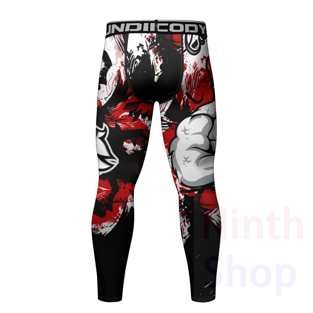 Cody Lundin Men's Sports Top and Pants 2 Pieces Sets Fast Dry Compression Round Collar 3D Print Fitness ALL Seasons Sports Suit（23490-23263）