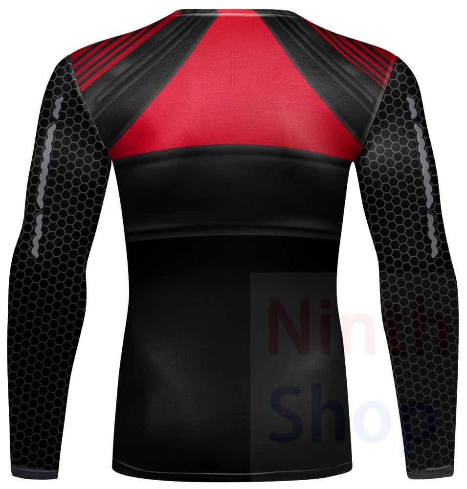 Men Long Sleeve Shirt Compression Top Sport T-shirt Cody Print Shirts Cool Dry Base layer Shirt ALL SEASON for Running Training Sweatshirt(22483)