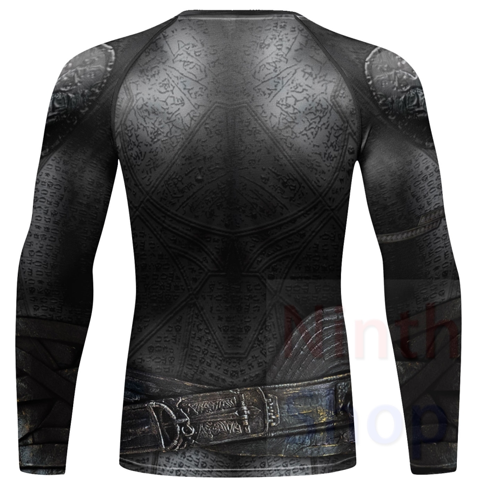 Men Long Sleeve Shirt Compression Top Sport T-shirt Cody Print Shirts Cool Dry Base layer Shirt ALL SEASON for Running Training Sweatshirt(22480)