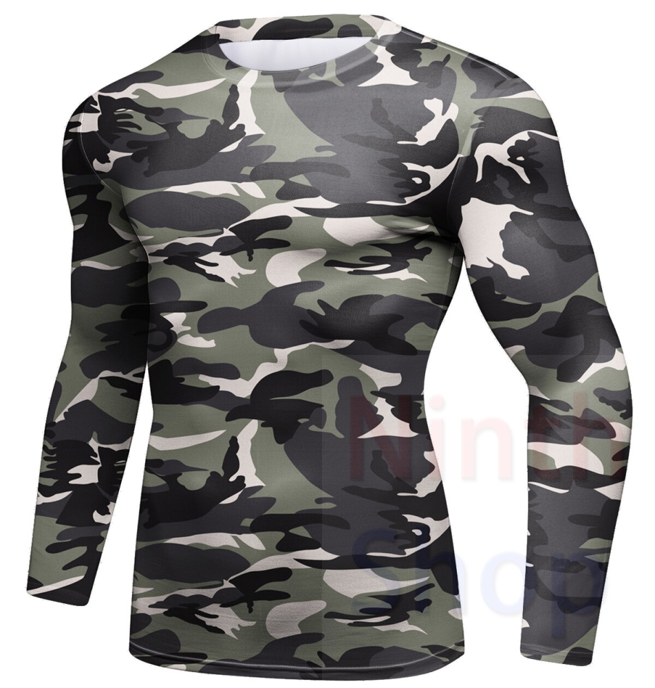 Cody Lundin Men's Compression Set - Long Sleeve Shirt and Pants- 2 Piece Sports Jogging Set Base Layer Quick-drying Fitness Suit(22462-22248)