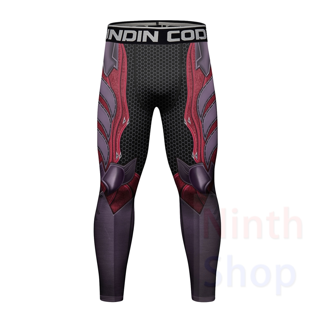 Cody Lundin Men's Compression Set - Long Sleeve Shirt and Pants- 2 Piece Sports Jogging Set Base Layer Quick-drying Fitness Suit(22484-22257)