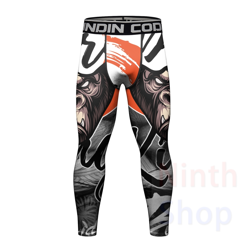 Cody Lundin Men's Compression Set - Long Sleeve Shirt and Pants- 2 Piece Sports Jogging Set Base Layer Quick-drying Fitness Suit(22482-22255)