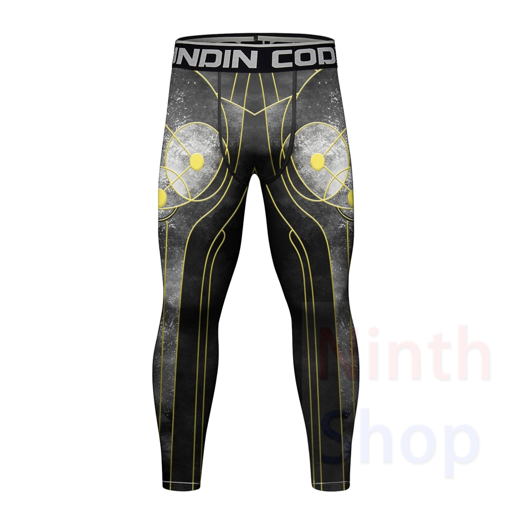 Cody Lundin Men's Compression Set - Short Sleeve Shirt and Pants - 2 Piece Sports Jogging Set Quick-drying Fitness Suit for Men(211490-22199)