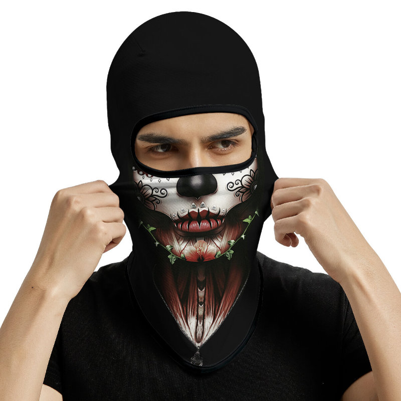 3PCS Balaclava Ski Mask Motorcycle Full Face Mask Outdoor Tactical Hood Headwear Mask Unisex for Cycling Halloween Cosplay（HT210010-011-012）