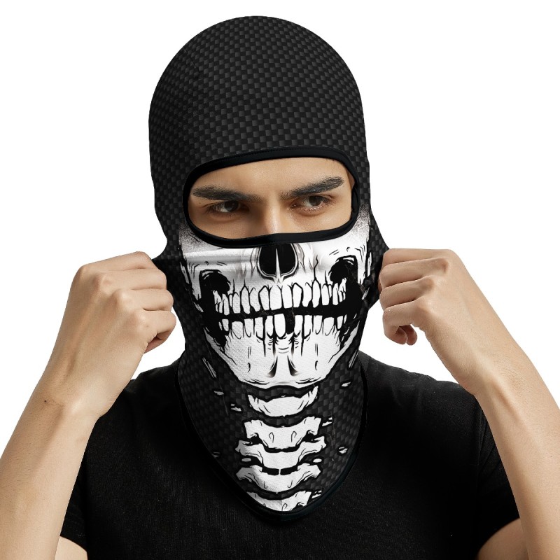 3PCS Balaclava Ski Mask Motorcycle Full Face Mask Outdoor Tactical Hood Headwear Mask Unisex for Cycling Halloween Cosplay（HT210048-130-157）