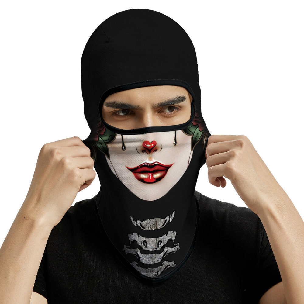 3PCS Balaclava Ski Mask Motorcycle Full Face Mask Outdoor Tactical Hood Headwear Mask Unisex for Cycling Halloween Cosplay（HT210001-009-011）