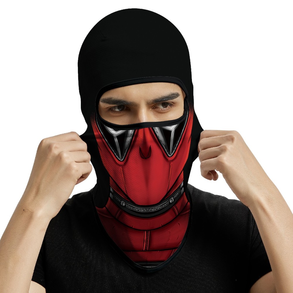3PCS Balaclava Ski Mask Motorcycle Full Face Mask Outdoor Tactical Hood Headwear Mask Unisex for Cycling Halloween Cosplay（HT210041-044-302）