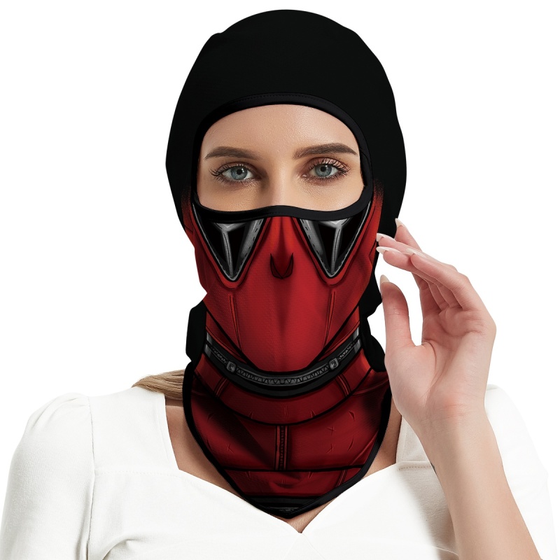 Cosplay Balaclava Unisex Ski Mask Motorcycle Full Face Mask Windproof Thermal Protection Durable Quality Fashionable Lightweight Comfort Riding Mask Outdoor Tactical Hood Headwear Mask for Cycling Halloween Multicolor（HT210041）