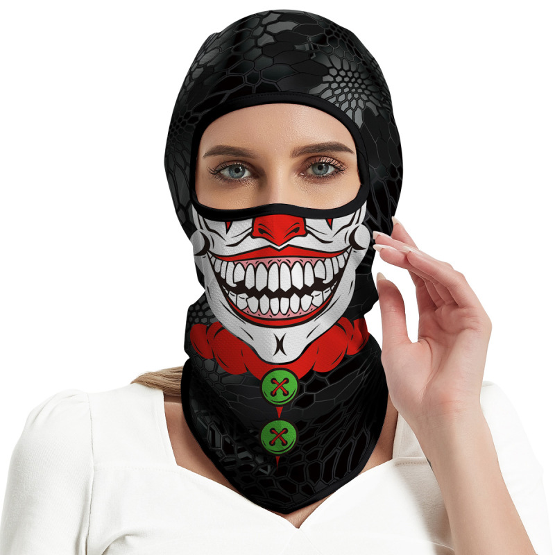 Cosplay Balaclava Unisex Ski Mask Motorcycle Full Face Mask Windproof Thermal Protection Durable Quality Fashionable Lightweight Comfort Riding Mask Outdoor Tactical Hood Headwear Mask for Cycling Halloween Multicolor（HT210001）