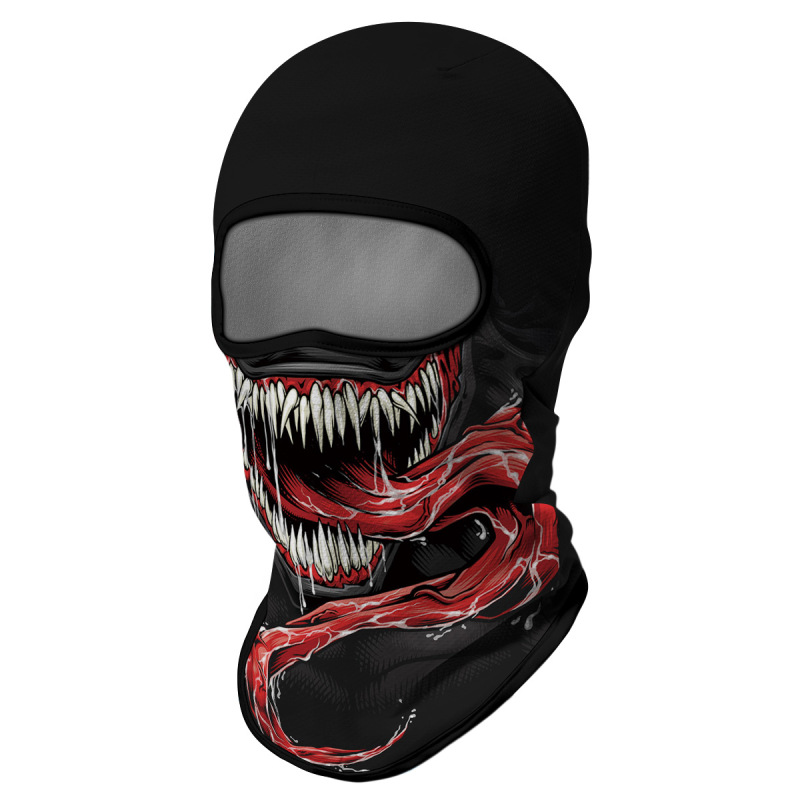 Cosplay Balaclava Unisex Ski Mask Motorcycle Full Face Mask Windproof Thermal Protection Durable Quality Fashionable Lightweight Comfort Riding Mask Outdoor Tactical Hood Headwear Mask for Cycling Halloween Multicolor（HT210302）