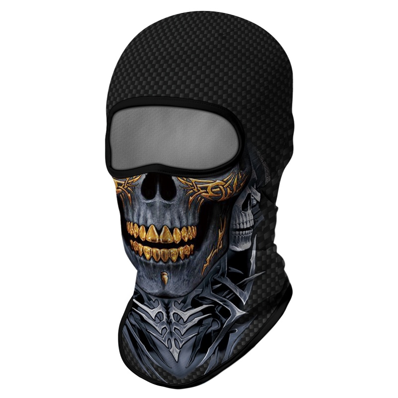 Cosplay Balaclava Unisex Ski Mask Motorcycle Full Face Mask Windproof Thermal Protection Durable Quality Fashionable Lightweight Comfort Riding Mask Outdoor Tactical Hood Headwear Mask for Cycling Halloween Multicolor（HT210127）