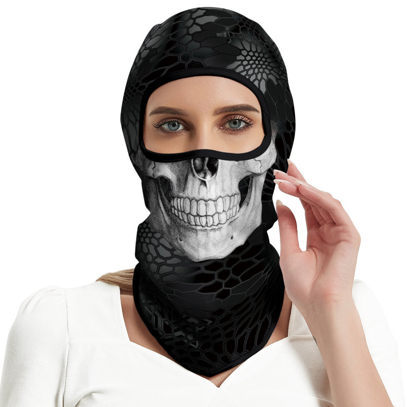 Cosplay Balaclava Unisex Ski Mask Motorcycle Full Face Mask Windproof Thermal Protection Durable Quality Fashionable Lightweight Comfort Riding Mask Outdoor Tactical Hood Headwear Mask for Cycling Halloween Multicolor（HT210012）