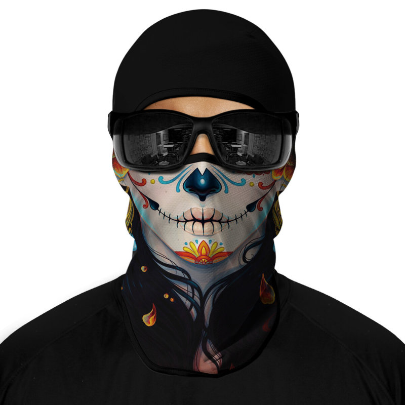Cosplay Balaclava Unisex Ski Mask Motorcycle Full Face Mask Windproof Thermal Protection Durable Quality Fashionable Lightweight Comfort Riding Mask Outdoor Tactical Hood Headwear Mask for Cycling Halloween Multicolor（HT210011）