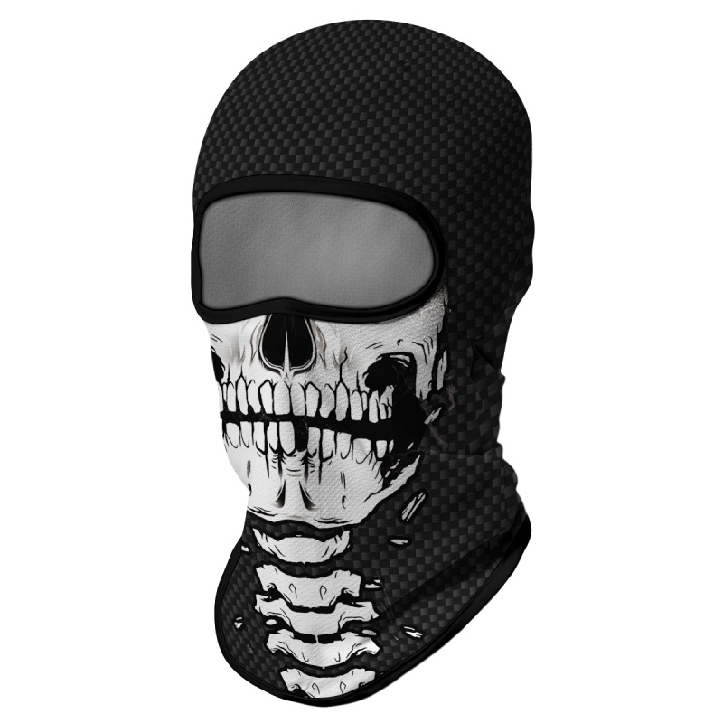 Cosplay Balaclava Unisex Ski Mask Motorcycle Full Face Mask Windproof Thermal Protection Durable Quality Fashionable Lightweight Comfort Riding Mask Outdoor Tactical Hood Headwear Mask for Cycling Halloween Multicolor（HT210130）