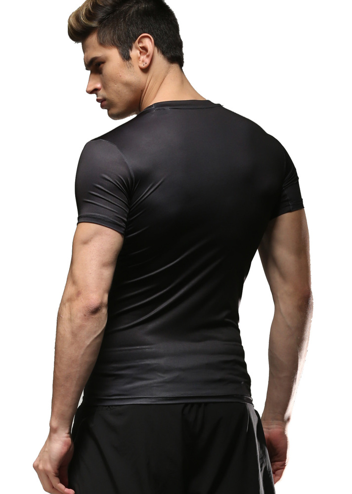 Men Short Sleeve Shirt 3D Technical Print Compression Sport T-shirt Fantastical Sportiness Sweatshirt(6001)